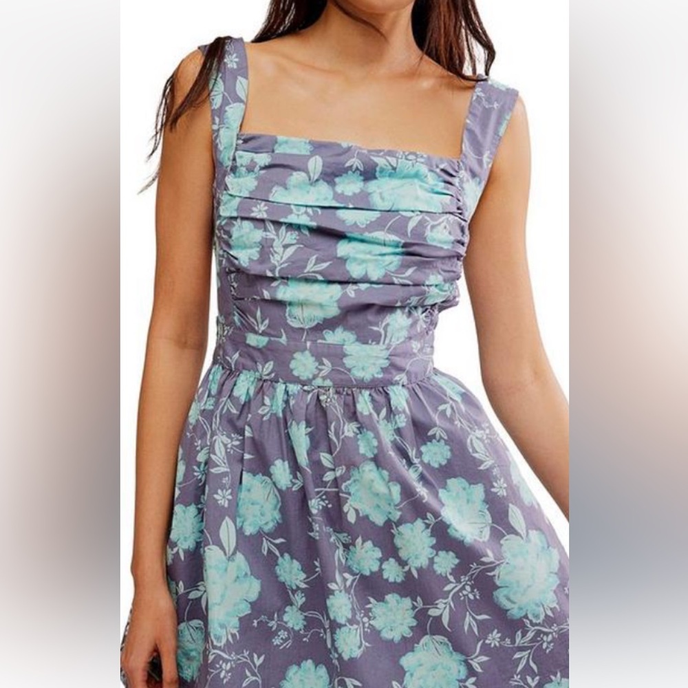 Free People Meet Me In Maui Floral Mini Dress - Picture 1 of 7